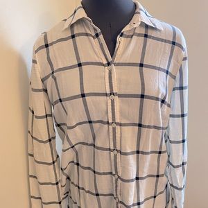 Talbots Plaid Button-Down Shirt